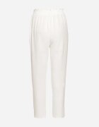 cflo Pantaloni Albi cu Talie Înaltă Tip Paper Bag cu Elastic în Talie Noravia