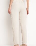 cflo Pantaloni Bej deschis cu elastic în talie Decorați cu șnururi Efista