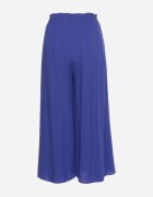 cflo Pantaloni Bleumarin Palazzo din Viscoză cu Elastic în Talie Decorați cu Nasturi cu Crăci 3/4 Efilis