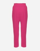cflo Pantaloni Fucsia cu talie înaltă tip Paper Bag cu elastic în talie Noravia