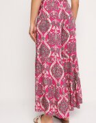 cflo Pantaloni Fucsia Lărgi Din Viscoză Cu Talie Înaltă și Elastic în Talie Risettesna