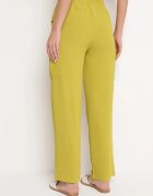 cflo Pantaloni Largi Verde deschis Palazzo cu elastic în talie și buzunare cu clapetă Rannestia