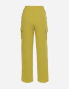 cflo Pantaloni Largi Verde deschis Palazzo cu elastic în talie și buzunare cu clapetă Rannestia