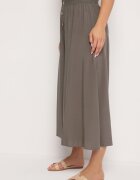 cflo Pantaloni Palazzo Maro din Viscoză cu Elastic în Talie Decorați cu Nasturi cu Picior 3/4 Efilis