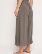 cflo Pantaloni Palazzo Maro din Viscoză cu Elastic în Talie Decorați cu Nasturi cu Picior 3/4 Efilis