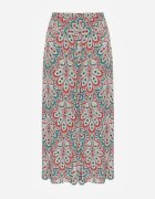 cflo Pantaloni Roșii Largi din Viscoză cu model Retro Zeramara