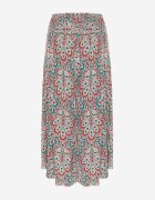 cflo Pantaloni Roșii Largi din Viscoză cu model Retro Zeramara