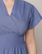 cflo Rochie Albastră din Vâscoză Saede
