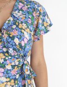 cflo Rochie Albastru-Marin petrecută mini cu legătură în talie din viscoză Huette