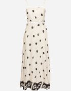 cflo Rochie Bej de Viscoză cu Model Geometric Lenirisa