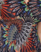 cflo Rochie Bleu marin-Portocalie Euphiche