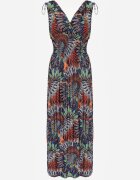 cflo Rochie Bleu marin-Portocalie Euphiche