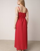 cflo Rochie Bordo din Viscoză Xelpiroe