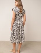 cflo Rochie boxy din viscoză cu curea și model geometric Katanie Gri