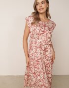 cflo Rochie boxy din viscoză cu curea și model geometric Katanie Roz