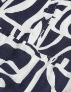 cflo Rochie boxy din viscoză cu model geometric Perante Bleumarin