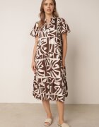 cflo Rochie boxy din viscoză cu model geometric Perante Maro