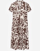 cflo Rochie boxy din viscoză cu model geometric Perante Maro