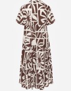 cflo Rochie boxy din viscoză cu model geometric Perante Maro