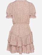 cflo Rochie Maro deschis cu elastic în talie cu decolteu petrecut Ianveia