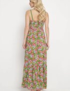 cflo Rochie Maxi de viscoză verde închis cu bretele evazată Nolwessa