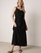 cflo Rochie Neagră din Viscoză Xelpiroe