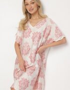 cflo Rochie Rozalie cu croială dreaptă din Vâscoză Decorată cu Model Geometric Emilavie