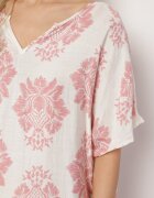cflo Rochie Rozalie cu croială dreaptă din Vâscoză Decorată cu Model Geometric Emilavie