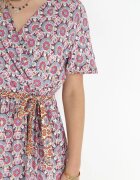 cflo Rochie Rozalie din Viscoză cu Model Etnic cu Elastic și Cordon în Talie Lucassa