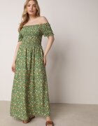 cflo Rochie Verde din Viscoză Cheri