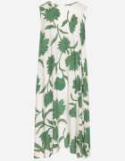 cflo Rochie Verde din Viscoză cu Model Floral Fără Mâneci Orrulene