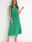 cflo Rochie Verde din Viscoză Yorgebius