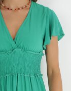 cflo Rochie Verde închis Tip Plic din Viscoză cu elastic în talie Neroni