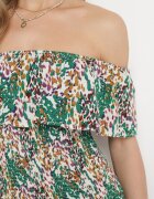 cflo Rochie Verde Spaniolă Mini din Viscoză Elastică Zamra