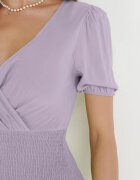 cflo Rochie Violet Din Vâscoză Mini Cu Decolteu Adânc Morasta
