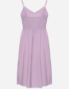 cflo Rochie Violet din Viscoză cu Bretele Subțiri Reglabile Decorată cu Bandă și Broderie Nelrissa