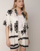 cflo Set Bej-Negru în Stil Rustic Cămașă și Pantaloni scurți Tosmire