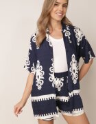 cflo Set Bleumarin în stil rustic Cămașă și Pantaloni scurți Tosmire