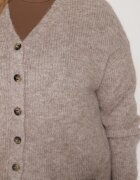 christy Cardigan Maro cu Amestec de Lână cu Buzunare Laterale Esaiana