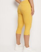 christy Pantaloni galbeni din bumbac cu croială Capri Dolonisa