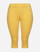 christy Pantaloni galbeni din bumbac cu croială Capri Dolonisa