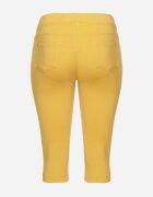 christy Pantaloni galbeni din bumbac cu croială Capri Dolonisa