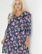 christy Rochie bleumarin tip cutie cu mânecă 3/4 Wileen