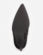 ciaodeo Botine cu toc stiletto și cataramă metalică cu strasuri pe lateral Ametria Negre
