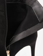 ciaodeo Botine cu toc stiletto și cataramă metalică cu strasuri pe lateral Ametria Negre