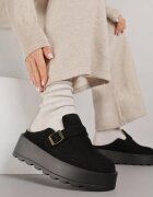 ciaodeo Ghete de zăpadă Joase Negre pe Talpă Groasă Împodobite cu Cataramă Vetiare