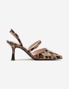 ciaodeo Pantofi stiletto Panteră Fără călcâi cu Inserție Metalică și Curele Decorative Frollexia