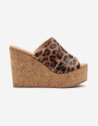 ciaodeo Papuci leopard tip saboți cu platformă Isidiva