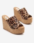 ciaodeo Papuci leopard tip saboți cu platformă Isidiva