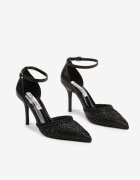 ciaodeo Sandale Negre cu toc cui Ornamentate cu împletitură Rallexia